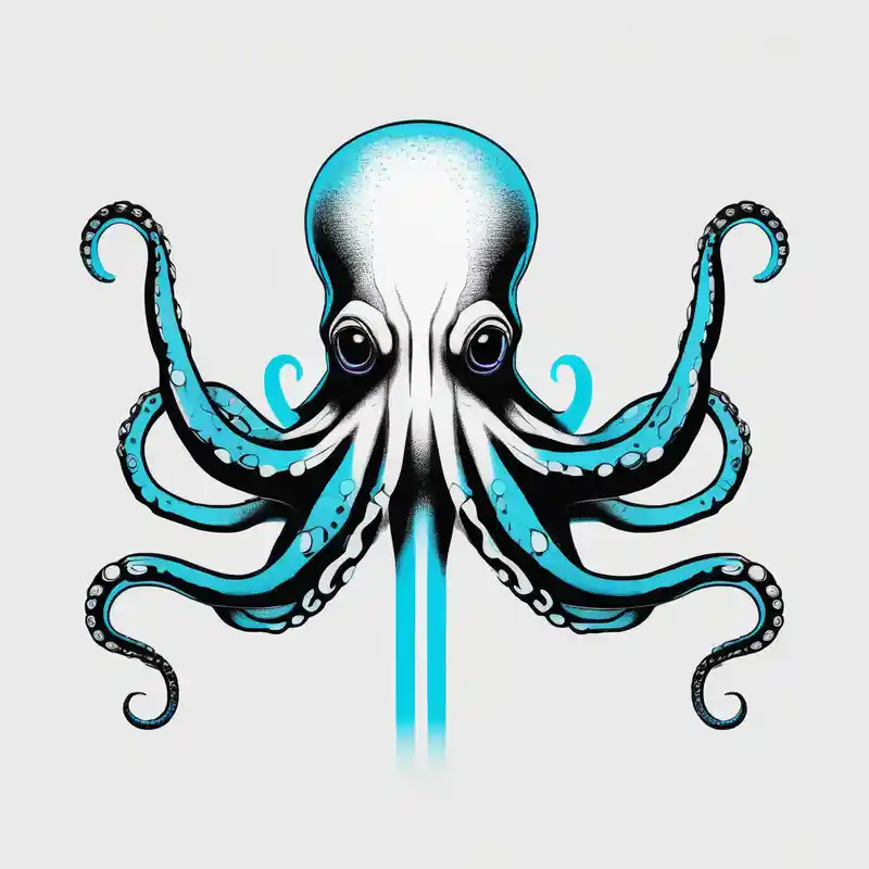 minimalist style Octopus Tattoo Ideas in 2025 about octopus with neon Blue suckers tattoo half sleeve tattoos for men and octopus with neon Blue suckers tattoo half sleeve tattoos for men